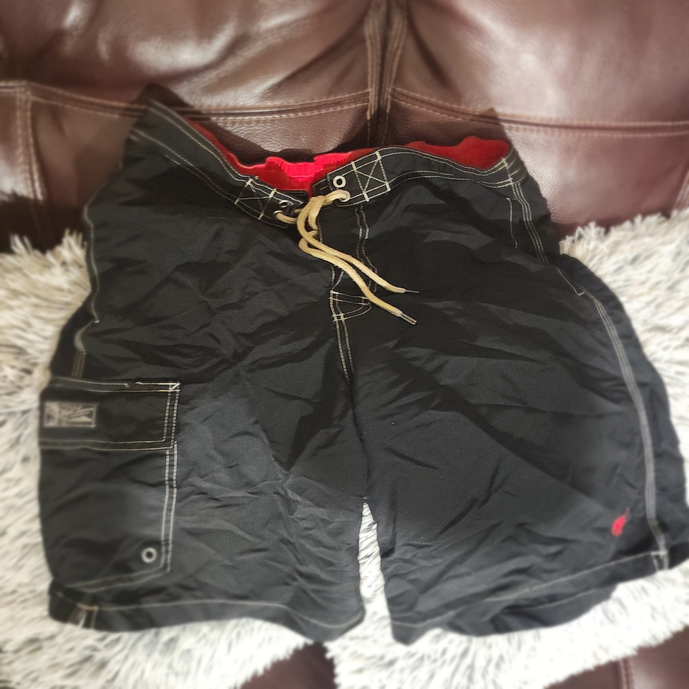 Polo Ralph Lauren Red and Blue Board Shorts